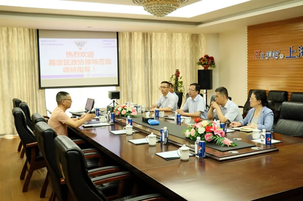 嘉定区政协主席沈华棣调研金年会 金字招牌（图2）